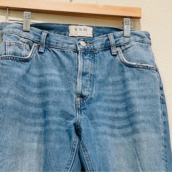 Free People Maggie Mid Rise Straight Jeans 26 - Picture 4 of 7
